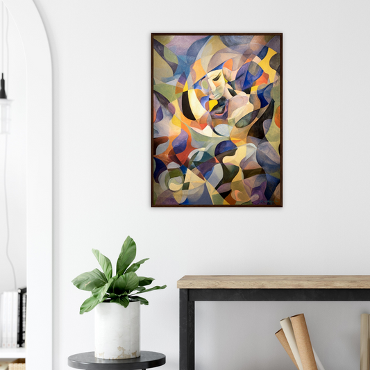 "L'Âme Assaillie" Classic Matte Paper Wooden Framed Poster 60x80 cm / 24x32″