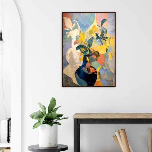 "Vase aux Formes Ondulées" Classic Matte Paper Wooden Framed Poster A1 (59.4 x 84.1 cm)