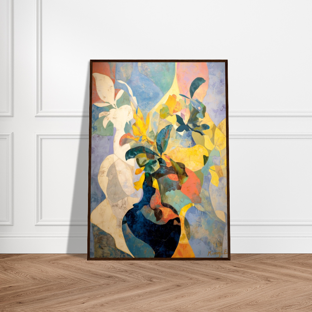 "Vase aux Formes Ondulées" Classic Matte Paper Wooden Framed Poster A1 (59.4 x 84.1 cm)