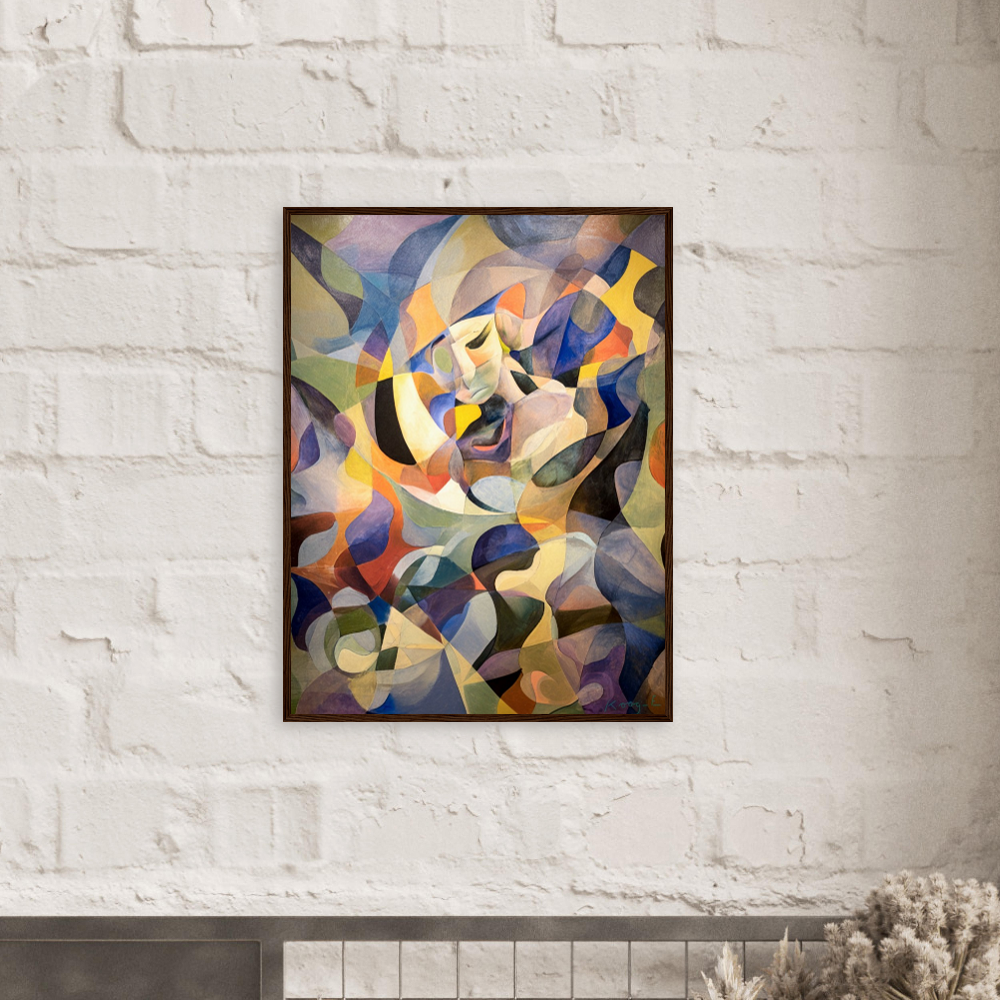 "L'Âme Assaillie" Classic Matte Paper Wooden Framed Poster 60x80 cm / 24x32″