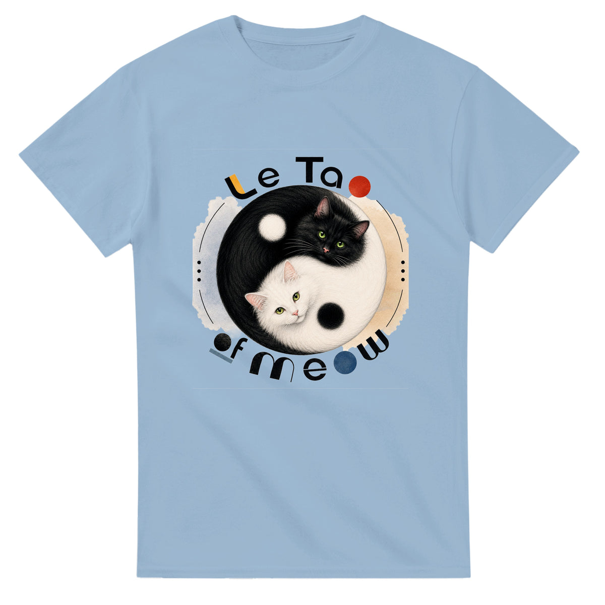 "Le Tao of Meow" Heavyweight Unisex Crewneck T-shirt | Gildan® 5000