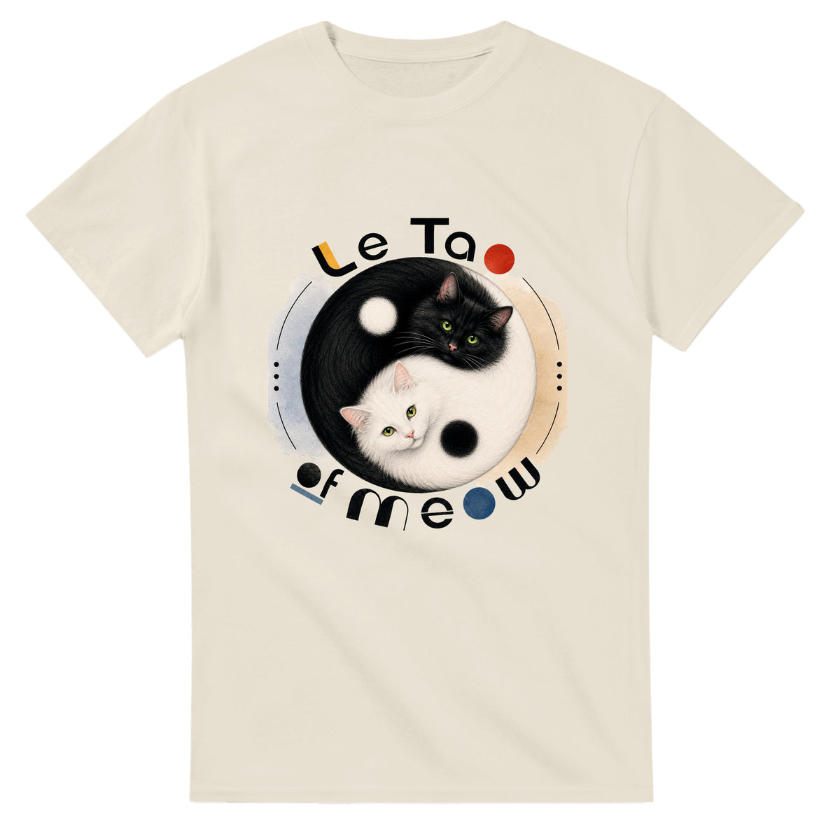"Le Tao of Meow" Heavyweight Unisex Crewneck T-shirt | Gildan® 5000