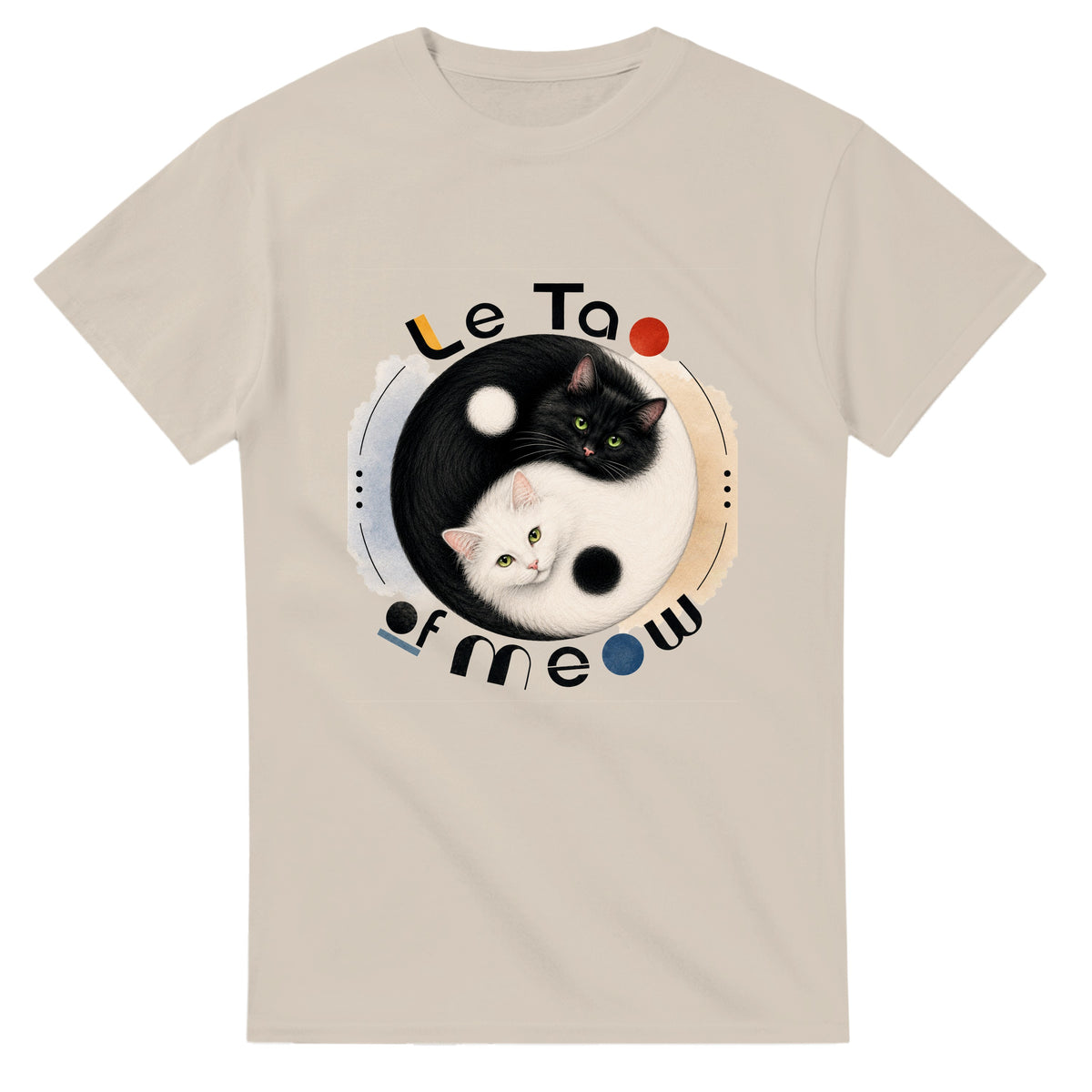 "Le Tao of Meow" Heavyweight Unisex Crewneck T-shirt | Gildan® 5000