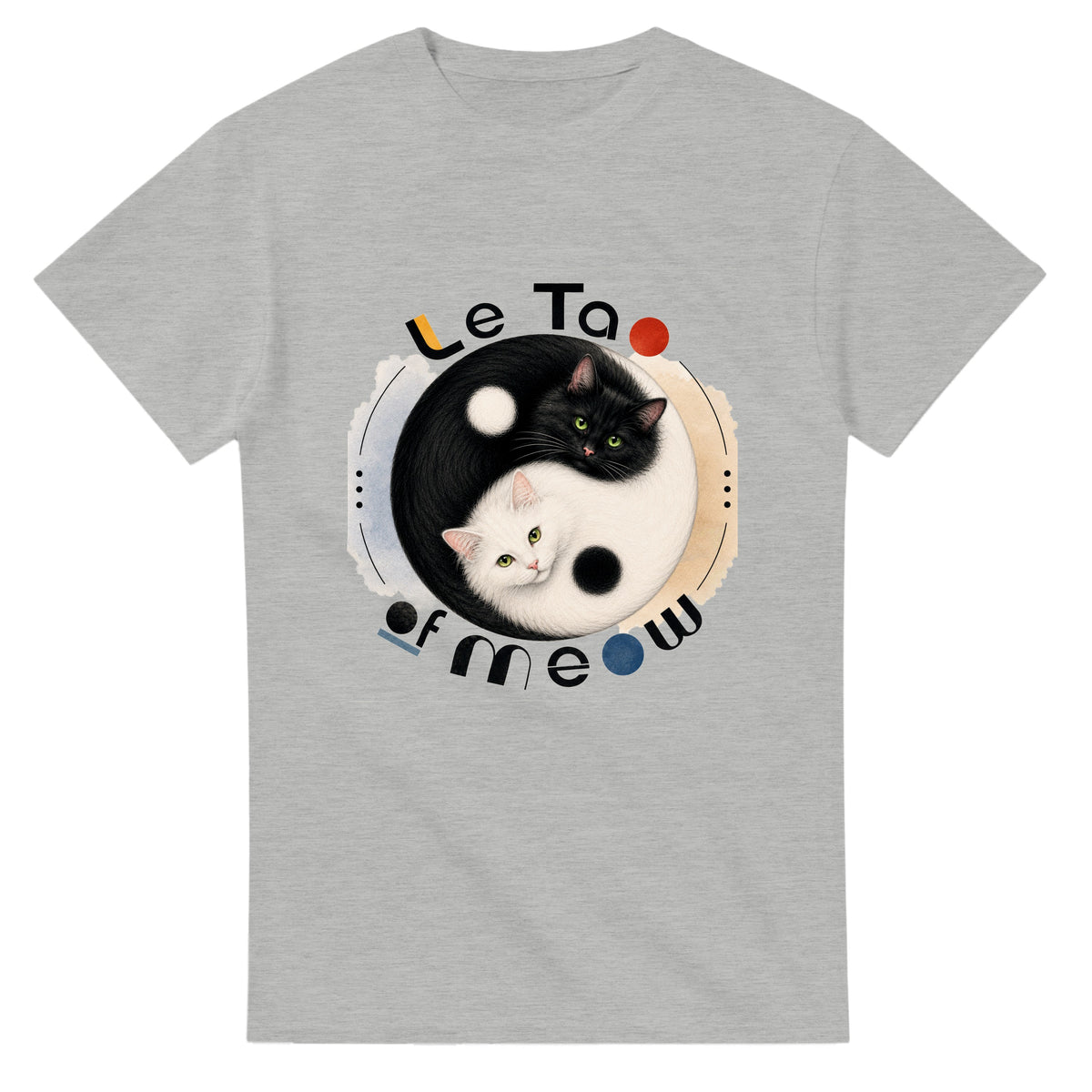 "Le Tao of Meow" Heavyweight Unisex Crewneck T-shirt | Gildan® 5000